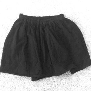 American Apparel Black linen skirt